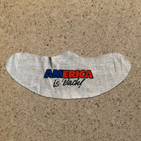 Load image into Gallery viewer, Designs by MyUtopia Shout Out:America Is Back Trump Fabric Face Covering / Face Mask,Athletic Heather,Fabric Face Mask
