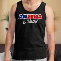 Load image into Gallery viewer, Designs by MyUtopia Shout Out:America Is Back Trump Unisex Tank

