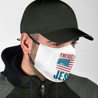 Load image into Gallery viewer, Designs by MyUtopia Shout Out:America Needs Jesus Adult Fabric Face Mask with Elastic Ear Loops
