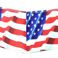 Load image into Gallery viewer, Designs by MyUtopia Shout Out:American Flag Mens Bifold Wallet with Flip Up ID Window Faux Leather
