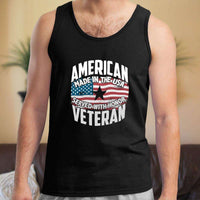 Load image into Gallery viewer, Designs by MyUtopia Shout Out:American Veteran Made in the USA Served With Honor Unisex Tank
