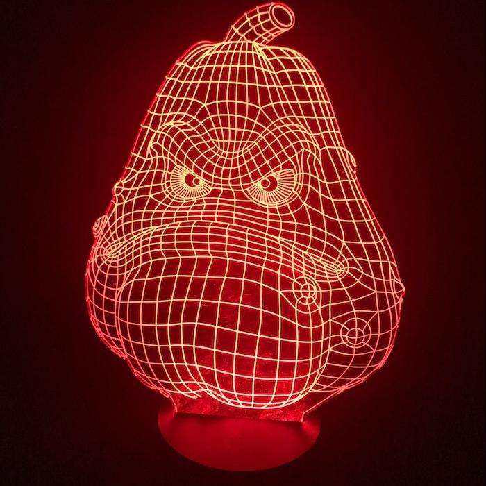 Designs by MyUtopia Shout Out:Angry Pumpkin USB Powered LED Night-light Lamp Glows in Multiple Colors