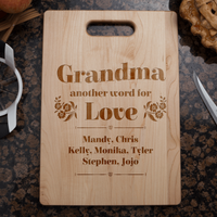 Load image into Gallery viewer, Designs by MyUtopia Shout Out:Another Word For Love Engraved Cutting Board Personalized Gift
