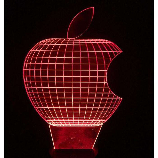 Apple USB Powered LED Night-light Lamp Glows in Multiple Colors ...