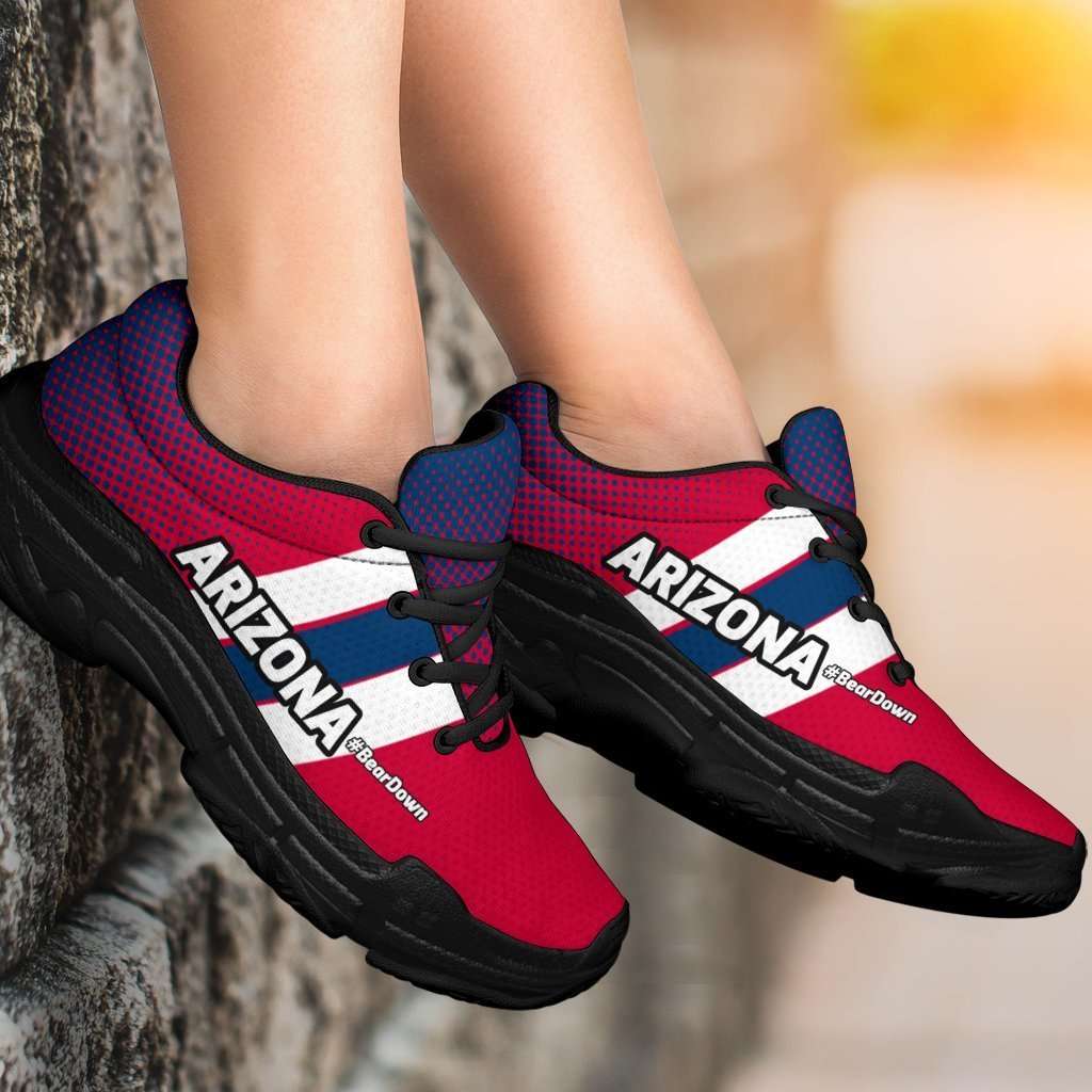 Designs by MyUtopia Shout Out:Arizona #BearDown Wildcats Fans Chunky Sneakers