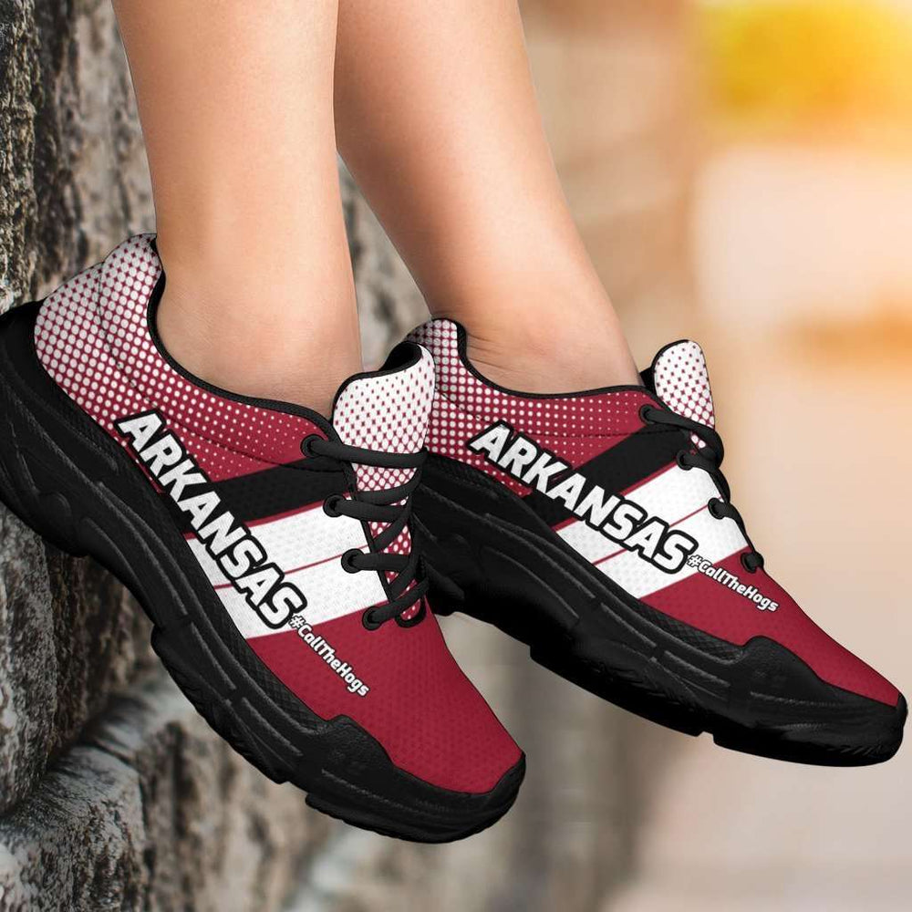 Designs by MyUtopia Shout Out:Arkansas #CallTheHogs Chunky Sneakers