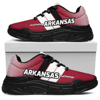 Load image into Gallery viewer, Designs by MyUtopia Shout Out:Arkansas #CallTheHogs Chunky Sneakers,Women&#39;s / Ladies US5.5 (EU36) / Red,Chunky Sneakers
