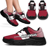 Load image into Gallery viewer, Designs by MyUtopia Shout Out:Arkansas #CallTheHogs Chunky Sneakers

