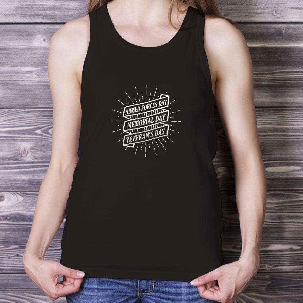 Designs by MyUtopia Shout Out:Armed Forces Day, Memorial Day, Veterans Day Unisex Tank