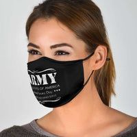 Load image into Gallery viewer, Designs by MyUtopia Shout Out:Army Armed Forces Day Adult Fabric Face Mask with Elastic Ear Loops
