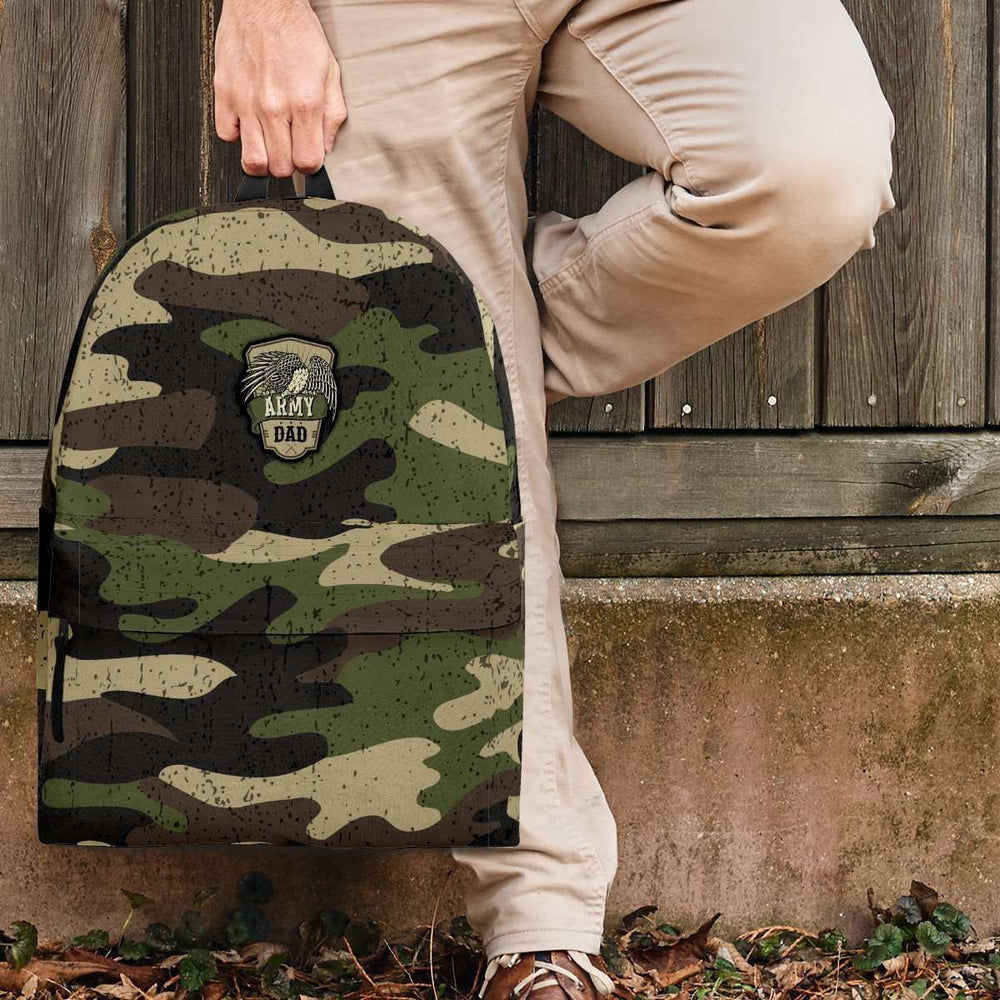 Designs by MyUtopia Shout Out:Army Dad Camouflage Backpack,Large (18 x 14 x 8 inches) / Adult (Ages 13+) / Camouflage,Backpacks