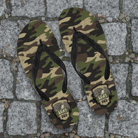Load image into Gallery viewer, Designs by MyUtopia Shout Out:Army Dad Camouflage Flip-Flops
