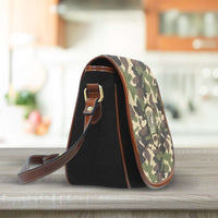 Load image into Gallery viewer, Designs by MyUtopia Shout Out:Army Mom Camo Canvas Saddlebag Style Crossbody Purse
