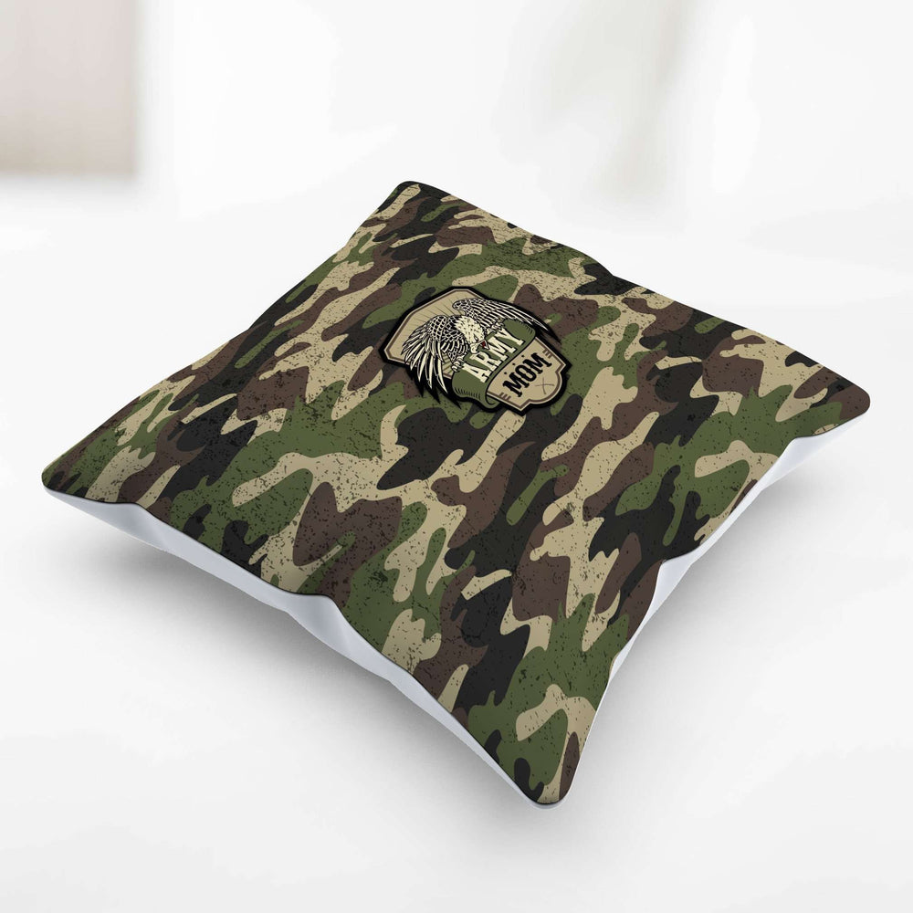 Designs by MyUtopia Shout Out:Army Mom Camo Decorative Pillowcase