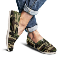 Load image into Gallery viewer, Designs by MyUtopia Shout Out:Army Mom Camouflage Casual Canvas Slip on Shoes Women&#39;s Flats
