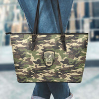 Load image into Gallery viewer, Designs by MyUtopia Shout Out:Army Mom Camouflage Faux Leather Totebag Purse
