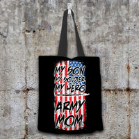Load image into Gallery viewer, Designs by MyUtopia Shout Out:Army Mom Fabric Totebag Reusable Shopping Tote
