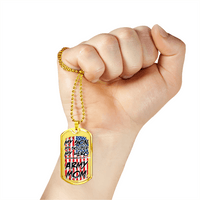Load image into Gallery viewer, Designs by MyUtopia Shout Out:Army Mom Personalized Engravable Keepsake Dog Tag
