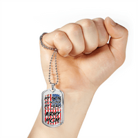 Load image into Gallery viewer, Designs by MyUtopia Shout Out:Army Mom Personalized Engravable Keepsake Dog Tag
