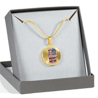 Load image into Gallery viewer, Designs by MyUtopia Shout Out:Army Mom Personalized Engravable Keepsake Necklace
