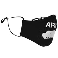 Load image into Gallery viewer, Designs by MyUtopia Shout Out:Army Tank Adjustable Ear Loops Fabric Face Mask
