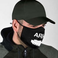 Load image into Gallery viewer, Designs by MyUtopia Shout Out:Army Tank Adult Fabric Face Mask with Elastic Ear Loops
