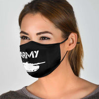 Load image into Gallery viewer, Designs by MyUtopia Shout Out:Army Tank Adult Fabric Face Mask with Elastic Ear Loops
