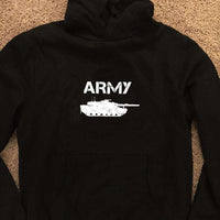 Load image into Gallery viewer, Designs by MyUtopia Shout Out:Army Tank Core Fleece Pullover Hoodie
