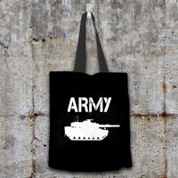 Load image into Gallery viewer, Designs by MyUtopia Shout Out:Army Tank Fan Fabric Totebag Reusable Shopping Tote
