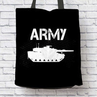 Load image into Gallery viewer, Designs by MyUtopia Shout Out:Army Tank Fan Fabric Totebag Reusable Shopping Tote
