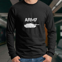 Load image into Gallery viewer, Designs by MyUtopia Shout Out:Army Tank Long Sleeve Ultra Cotton T-Shirt
