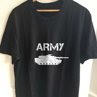 Load image into Gallery viewer, Designs by MyUtopia Shout Out:Army Tank Unisex Cotton T-Shirt

