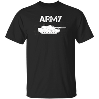 Load image into Gallery viewer, Designs by MyUtopia Shout Out:Army Tank Unisex Cotton T-Shirt,Black / S,Adult Unisex T-Shirt
