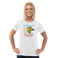 Load image into Gallery viewer, Designs by MyUtopia Shout Out:Ask Me About My Big Pecker Adult Unisex T-Shirt
