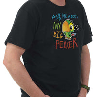 Load image into Gallery viewer, Designs by MyUtopia Shout Out:Ask Me About My Big Pecker Adult Unisex T-Shirt
