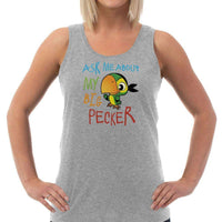 Load image into Gallery viewer, Designs by MyUtopia Shout Out:Ask Me About My Big Pecker Ladies Tank Top
