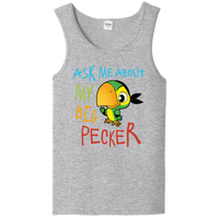 Load image into Gallery viewer, Designs by MyUtopia Shout Out:Ask Me About My Big Pecker Ladies Tank Top,Athletic Heather / S,Tank Tops
