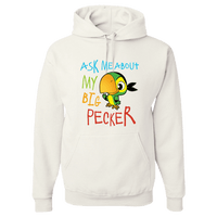 Load image into Gallery viewer, Designs by MyUtopia Shout Out:Ask Me About My Big Pecker Pullover Hoodie,White / S,Pullover Hoodie
