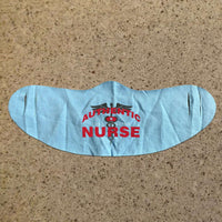 Load image into Gallery viewer, Designs by MyUtopia Shout Out:Authentic Nurse Fabric Face Covering / Face Mask,Light Blue,Fabric Face Mask
