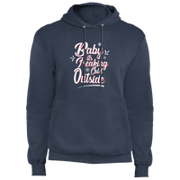 Load image into Gallery viewer, Designs by MyUtopia Shout Out:Baby It&#39;s Freaking Cold Outside - Core Fleece Unisex Pullover Hoodie,Navy / S,Sweatshirts
