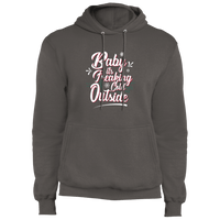 Load image into Gallery viewer, Designs by MyUtopia Shout Out:Baby It&#39;s Freaking Cold Outside - Core Fleece Unisex Pullover Hoodie,Charcoal / S,Sweatshirts
