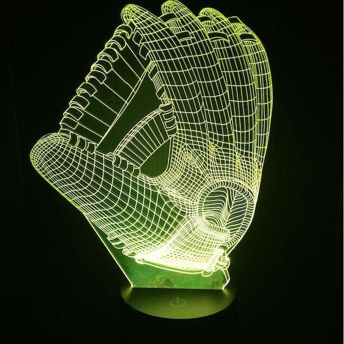 Designs by MyUtopia Shout Out:Baseball Ball and Glove USB Powered LED Night-light Lamp Glows in Multiple Colors