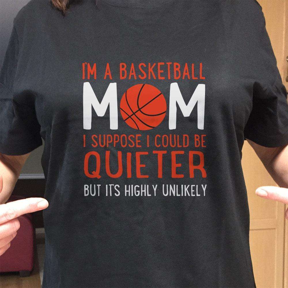 Designs by MyUtopia Shout Out:Basketball Mom Adult Unisex T-Shirt