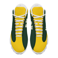 Load image into Gallery viewer, Designs by MyUtopia Shout Out:Baylor Sic &#39;Em Basketball Fan Microfiber Leather Hightop Sneakers
