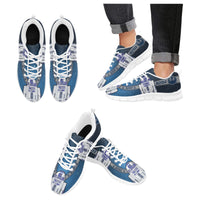Load image into Gallery viewer, Inspired by R2D2 on Blue Mesh Fabric Running Shoes
