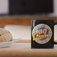 Load image into Gallery viewer, Designs by MyUtopia Shout Out:BBQ TImer Ceramic Coffee Mug - Black
