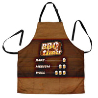 Load image into Gallery viewer, Designs by MyUtopia Shout Out:BBQ Timer Dad Funny Apron, Kitchen, Baking, BBQ, Grilling
