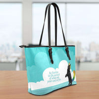 Load image into Gallery viewer, Designs by MyUtopia Shout Out:Be Fearless in the Pursuit of What Sets Your Soul on Fire - Caticorn Art Faux Leather Totebag Purse
