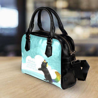 Load image into Gallery viewer, Designs by MyUtopia Shout Out:Be Fearless in the Pursuit of What Sets Your Soul on Fire - Caticorn Art Shoulder Handbag
