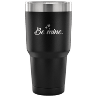 Load image into Gallery viewer, Designs by MyUtopia Shout Out:Be Mine Engraved Insulated Double Wall Steel Tumbler Travel Mug,Black / 30 Oz,Polar Camel Tumbler
